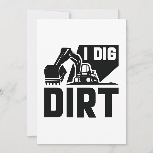 I Dig Dirt Dankeskarte (Vorderseite)