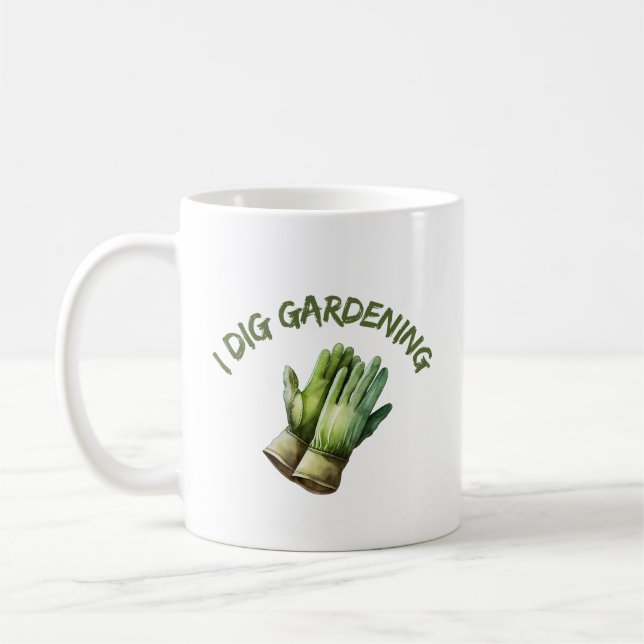 I Dig Garening | Funny Gardens Kaffeetasse (Links)