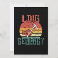 I Dig Geology Funny Vintag Geologist Geschenk