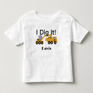 I Dig It Design - Kinder Feinripp-T-Shirt Kleinkind T-shirt
