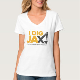 I Dig Jax V Neck Shirt