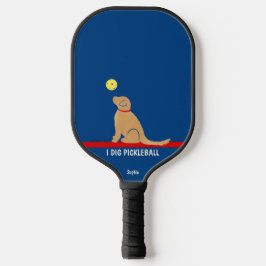I Dig Pickleball Golden Pickleball Paddle