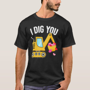 I Dig You Happy Valentines Day Liebe Herz Kleinkin T-Shirt