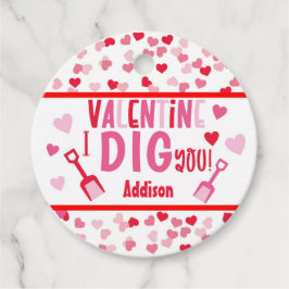 I Dig You Shovel Valentine School Gefallen Tag Geschenkanhänger