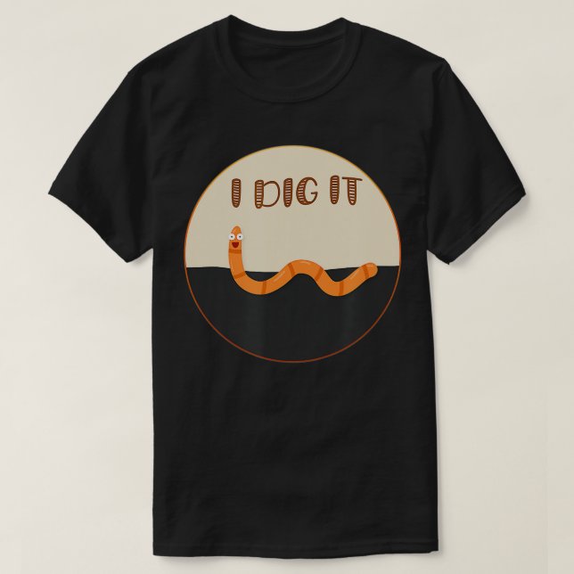 I Diit Niedlich Worm Lover Compost Garening Lover  T-Shirt (Design vorne)