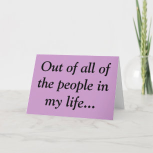I dislike you the least, card karte