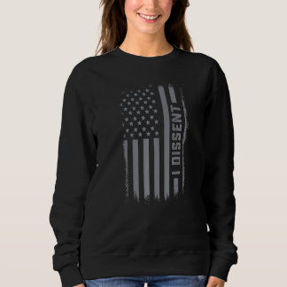I divergierende US Flag Womens Strong Statement I  Sweatshirt