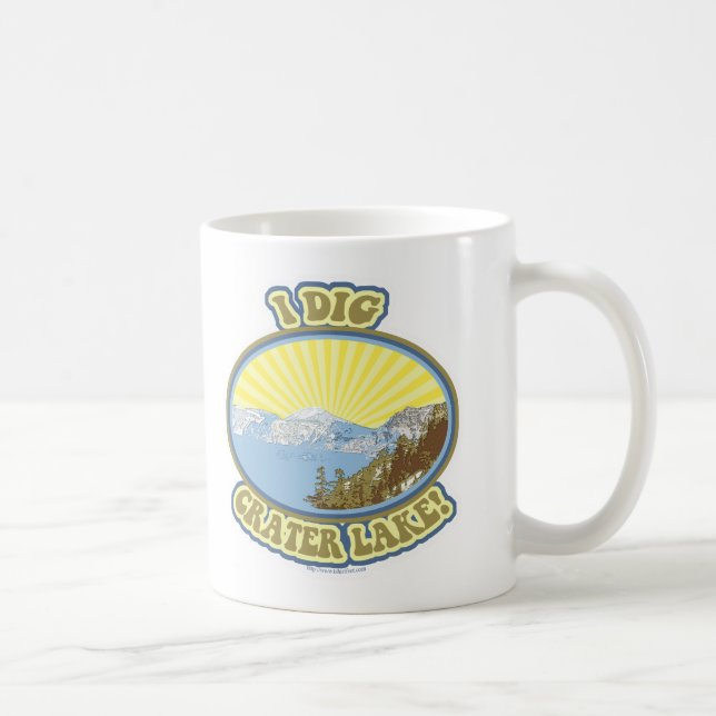 I Diving Crater Lake Great Park Design Kaffeetasse (Rechts)