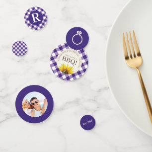 I Do BBQ En vichy Wedding shower Confetti