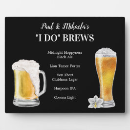 I Do BREWS ・ PERSONALISIEREN Sie diesen Signature  Fotoplatte