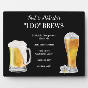 I Do BREWS ・ PERSONALISIEREN Sie diesen Signature  Fotoplatte