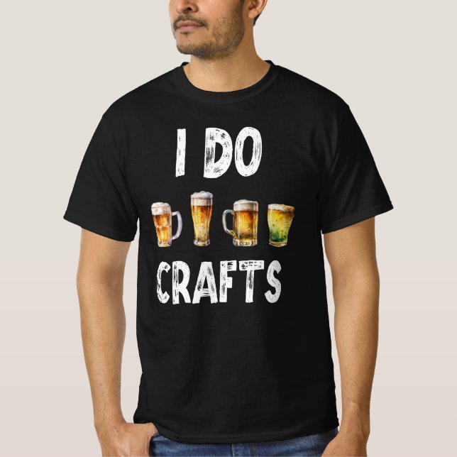 I Do Crafts - Zuhause Bierbrauer T-Shirt (Vorderseite)