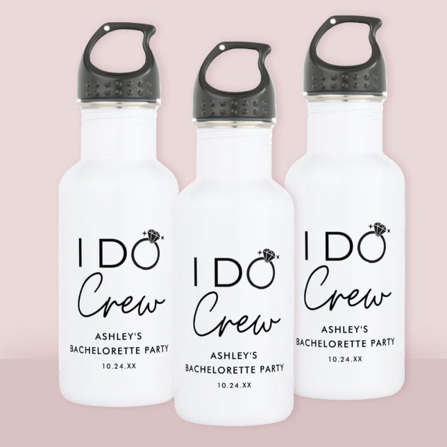 I Do Crew Brautparty Junggeselinnen-Abschied Favor Edelstahlflasche (Von Creator hochgeladen)