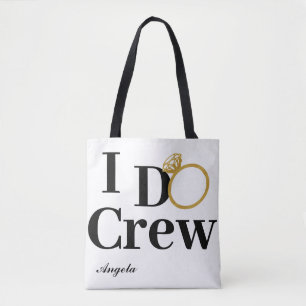 I DO CREW Classic Personalisiert Name Bridesmaid Tasche