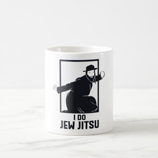 I Do Jew Jitsu I Funny Jui Jutsu Kaffeetasse (Mittel)