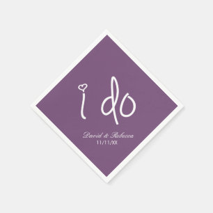 i do - Lavendelfeld Serviette