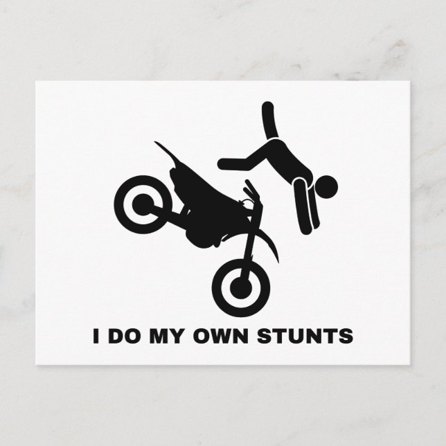 I Do My Own Stunts Postkarte (Vorderseite)