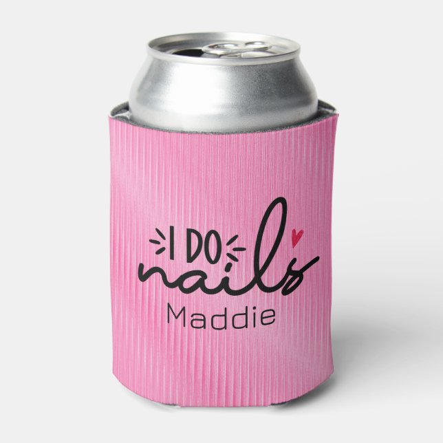 I Do Nails Red Heart Personalisiert Dosenkühler (Kanne Vorderseite)