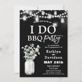 I DO Verlobung Eukalyptus Greenery GRILLEN Party Einladung