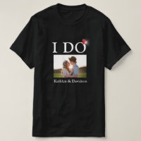 I DO Verlobung Ring Couple Foto Name Minimalistisc