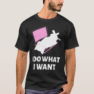 I-Do, was ich Woll-Funny Cat T-Shirt
