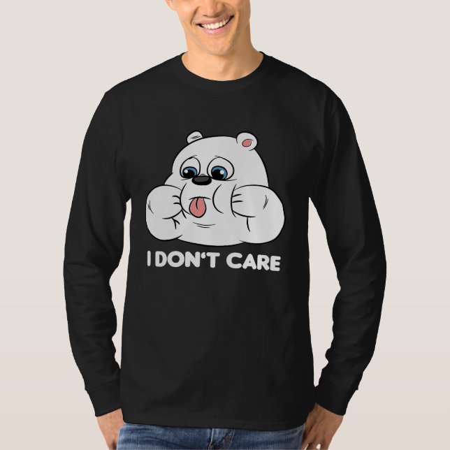 I don't care Silly Bear Halloween Costume for Weir T-Shirt (Vorderseite)
