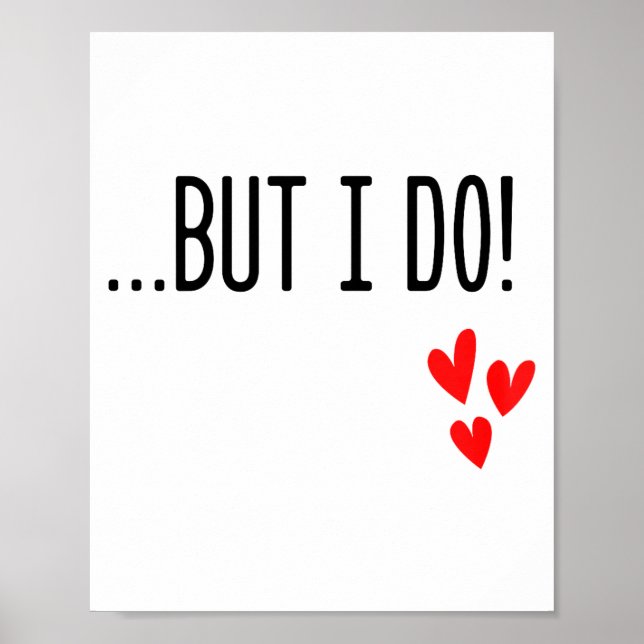 I Don't Do Matching Hearts Valentines Day Couples  Poster (Vorne)