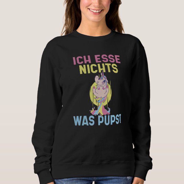 I don't eat anything that farts vegans and vegetar sweatshirt (Vorderseite)