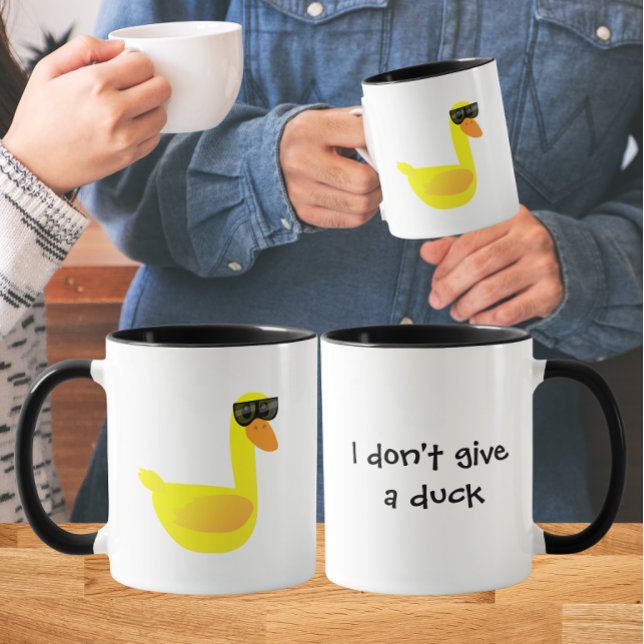 I don't give a Duck Humor Tasse (Von Creator hochgeladen)