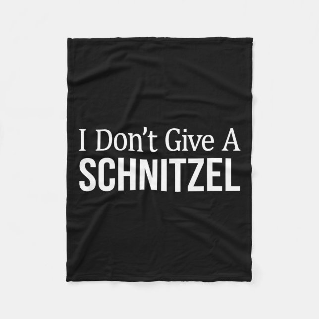 I Don't Give A Schnitzel -  Fleecedecke (Vorderseite)