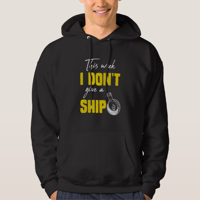 I don't give a ship cruise vacation spring break hoodie (Vorderseite)