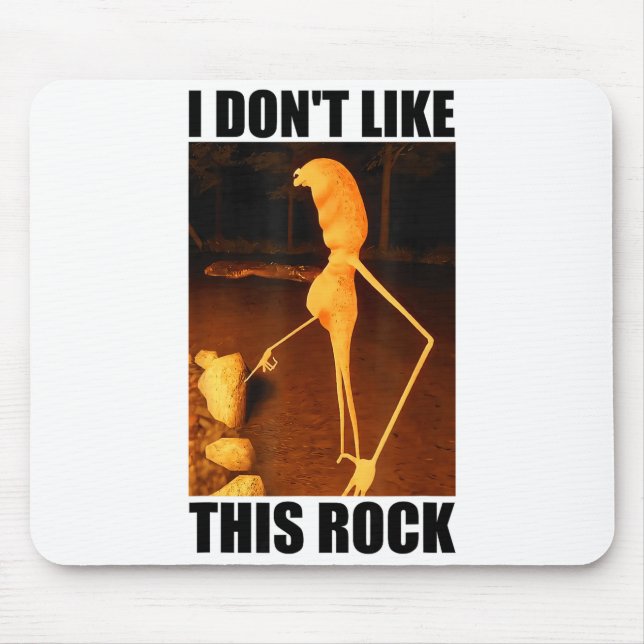 I Don't Like This Rock Funny Marcus The Worm Meme  Mousepad (Vorne)