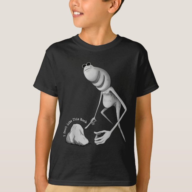 I Don't Like This Rock Funny Marcus The Worm Meme  T-Shirt (Vorderseite)
