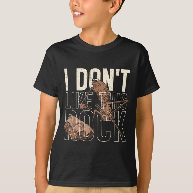 I Don't Like This Rock Marcus The Worm Meme Funny  T-Shirt (Vorderseite)
