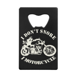 I Don't Snore I Motorrad # Geldbeutel Flaschenöffner