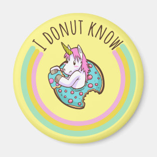 I Donut Know | Einhorn Magnet