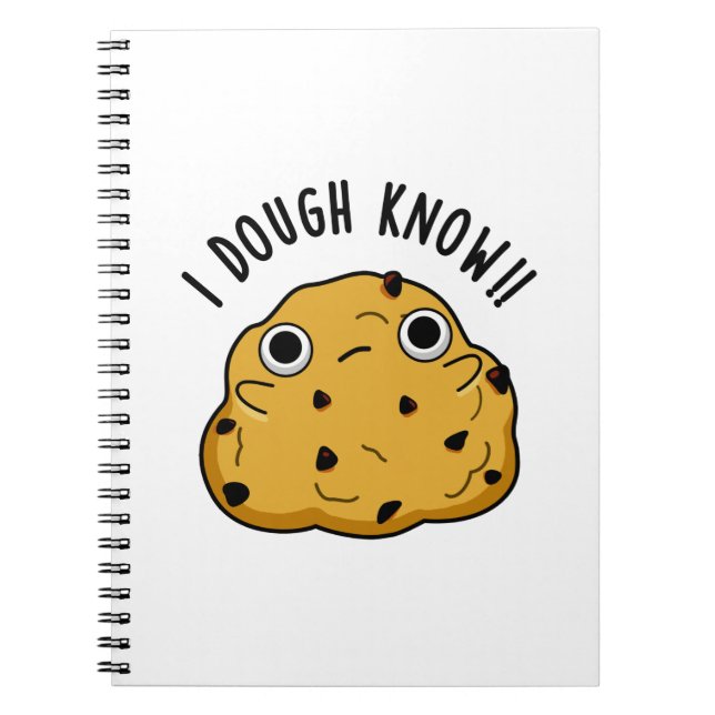 I Dough Know Funny Baking Puff Notizblock (Vorderseite)