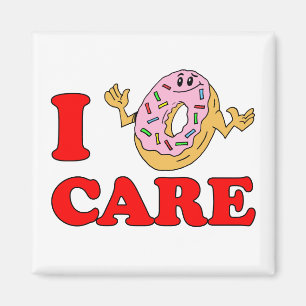 I Doughnut (Do Not Care Cartoon) Magnet