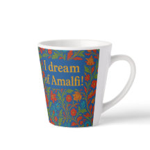 "I DREAM OF AMALFI" LATTE TASSE" Kaffeetasse