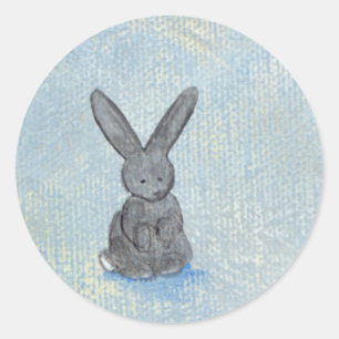 I Dream of Rabbits Spaß einzigartig moderne Kunst  Runder Aufkleber