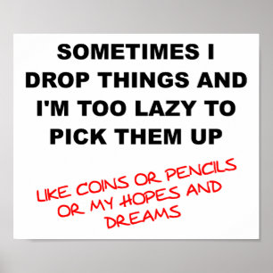 I Drings Things Funny Poster