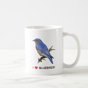 I Drosseln der Liebe-(Herz) Kaffeetasse