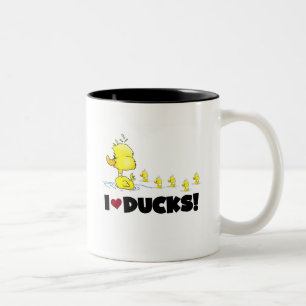 I duckt Liebe T-Shirts und Geschenke Zweifarbige Tasse