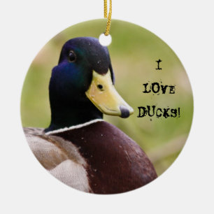 I duckt Liebe Verzierungen Keramik Ornament