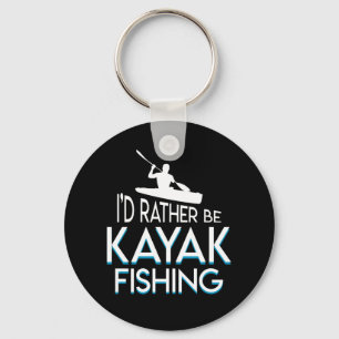 I eher Kayaking, lustiges Shirt fischend Schlüsselanhänger