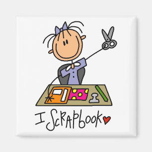 I Einklebebuch-T-Shirts und Geschenke Magnet