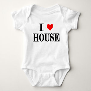 I einteiliges edm DJ des Liebe-Haus"Hausmusik" Baby Strampler