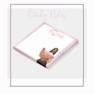 "I Embody Main Character Vibes - Customized 3"x3" Post-it Klebezettel