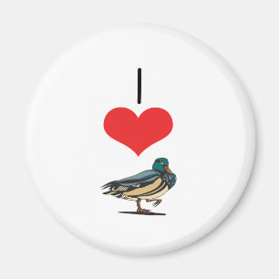 I Enten des Herz-(Liebe) Magnet