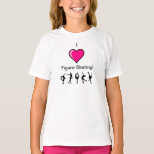 I entwerfen Liebe-Zahl Skatenrosaherz und -Skater T-Shirt